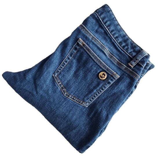 Michael Kors Jeans Women's 8 (36x28) Skinny Mid Rise Stretch Dark Wash Denim - Picture 6 of 16